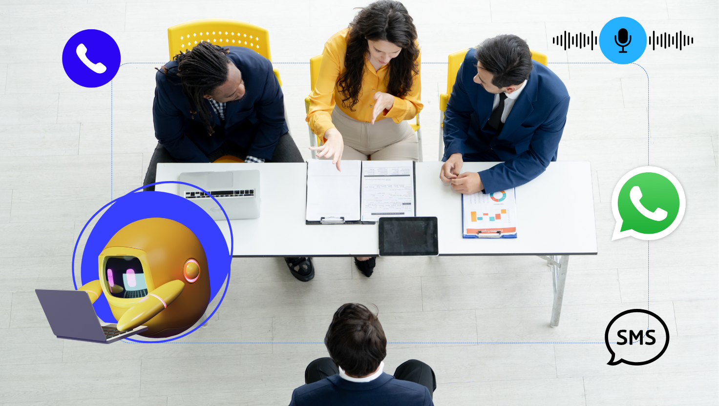 SMS WhatsApp and Voice | HelloCRM